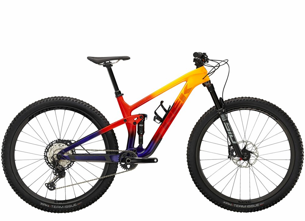 Trek Top Fuel 9.8 XT XL Marigold to Red to Purple Abyss Fade